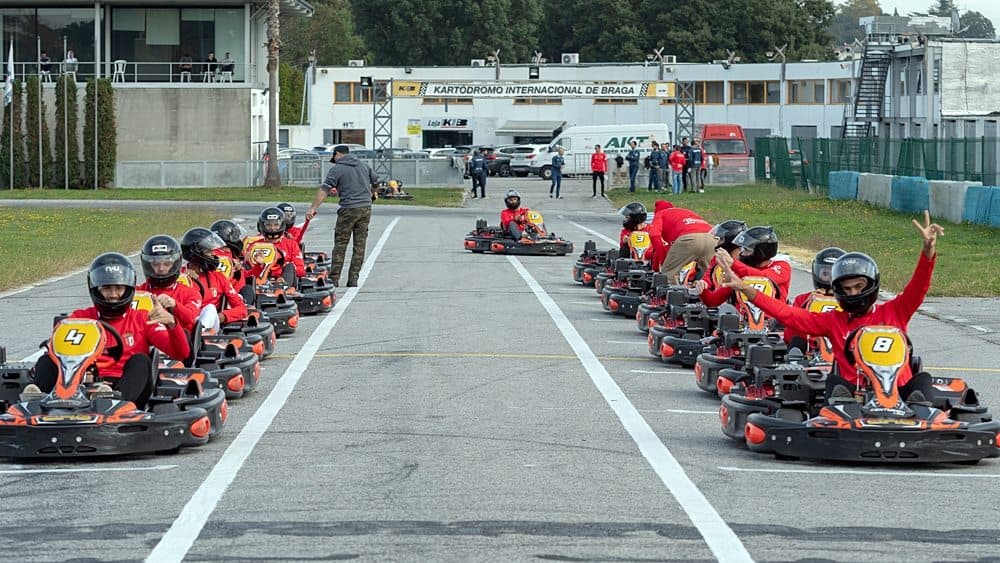 Karts CRG na pista do Kartódromo Internacional de Braga